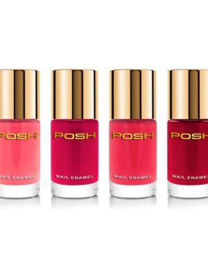 Posh Nail Polish Maroon Glossy Pack of 4 36 mL