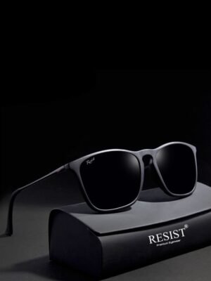 RESIST EYEWEAR - Black Rectangular Sunglasses ( Pack of 1 )