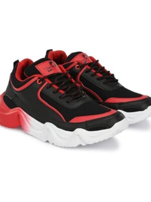 Rising Wolf Synthetic Leather Sneakers Red Men's Sneakers