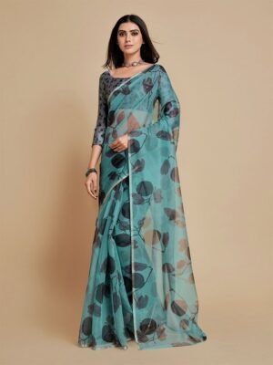Sangria Women Blue Sarees