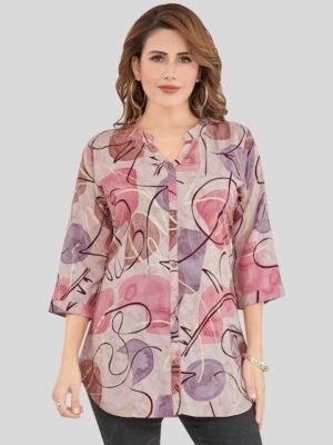 Saree Swarg Abstract Printed Straight Kurti