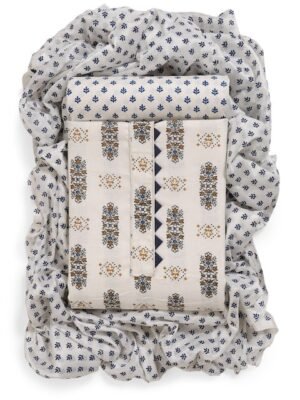 Sun Fashion And Lifestyle Ethnic Motifs Printed Unstitched Dress Material