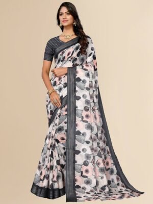 Designer Festive Gorgeous  Saree with unstitched blouse for Women