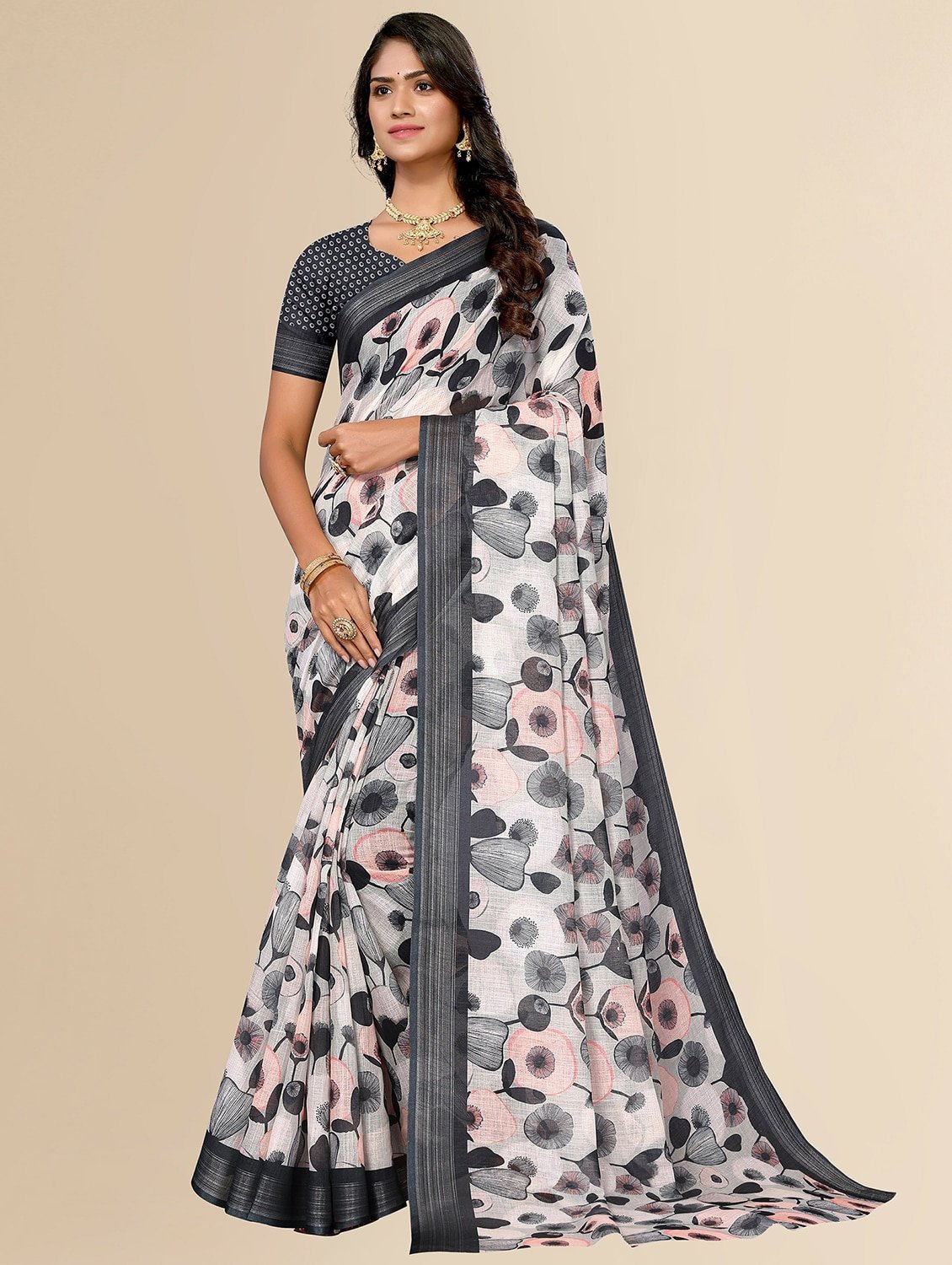 Designer Festive Gorgeous  Saree with unstitched blouse for Women