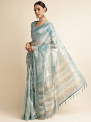 Designer Festive Gorgeous  Saree with unstitched blouse for Women