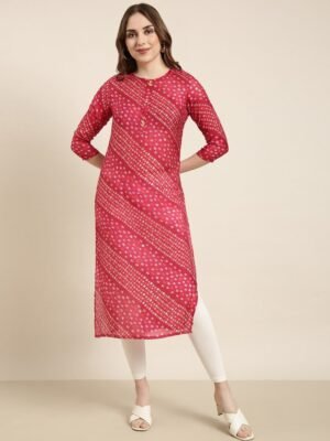 Beautifull cotton printed les work kurta  