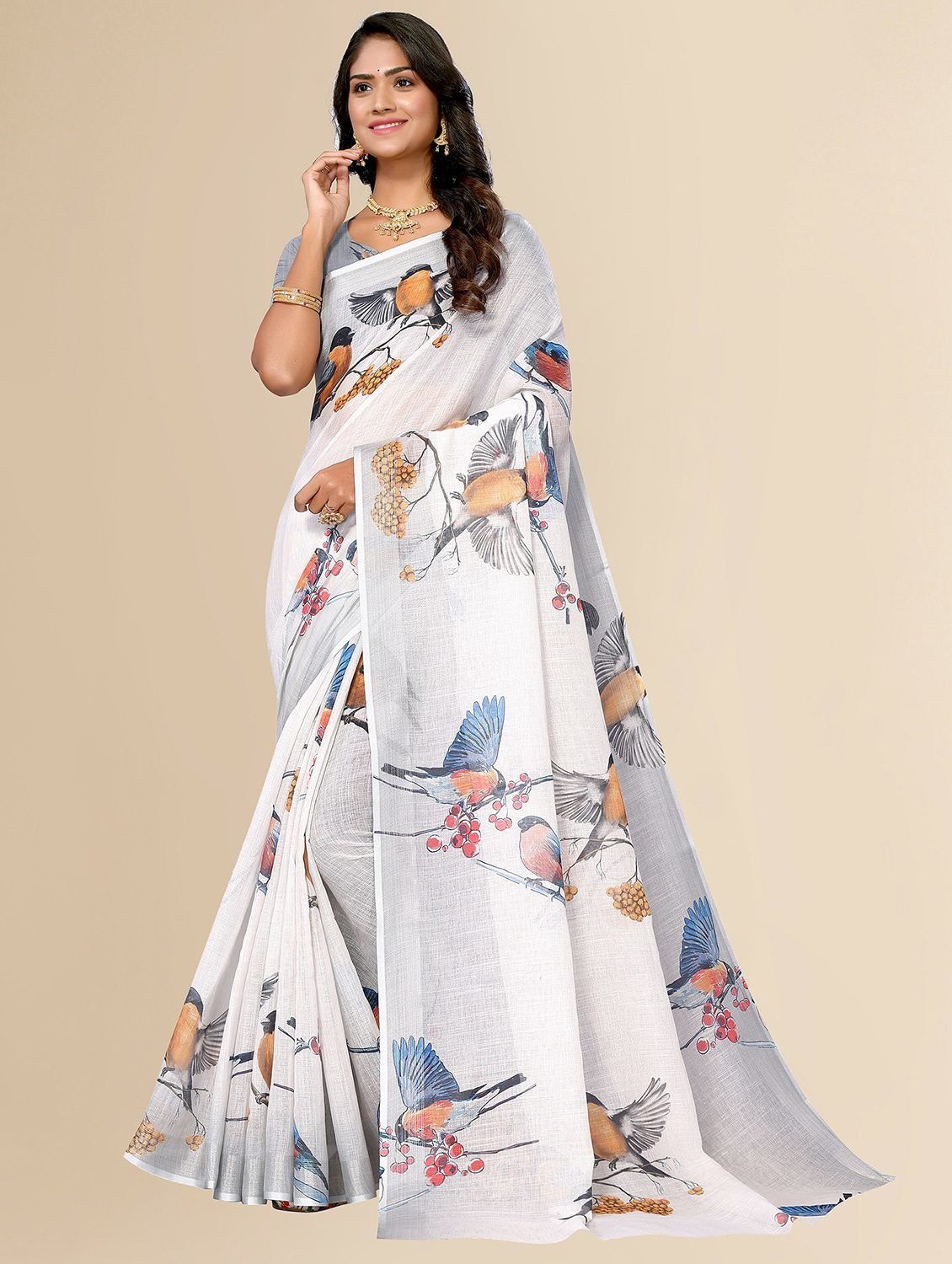 Designer Festive Gorgeous  Saree with unstitched blouse for Women