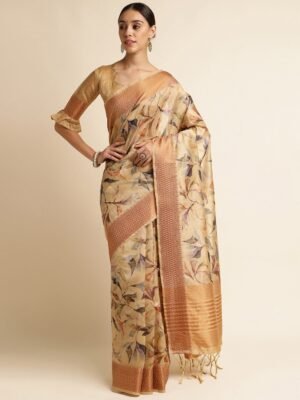 Designer Festive Gorgeous  Saree with unstitched blouse for Women