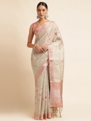 Designer Festive Gorgeous  Saree with unstitched blouse for Women