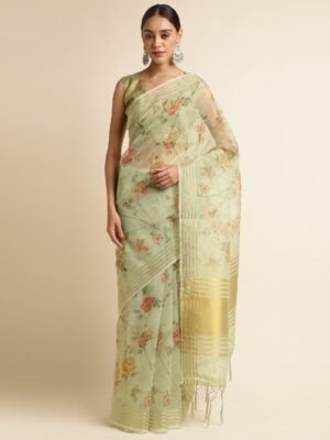 Designer Festive Gorgeous  Saree with unstitched blouse for Women