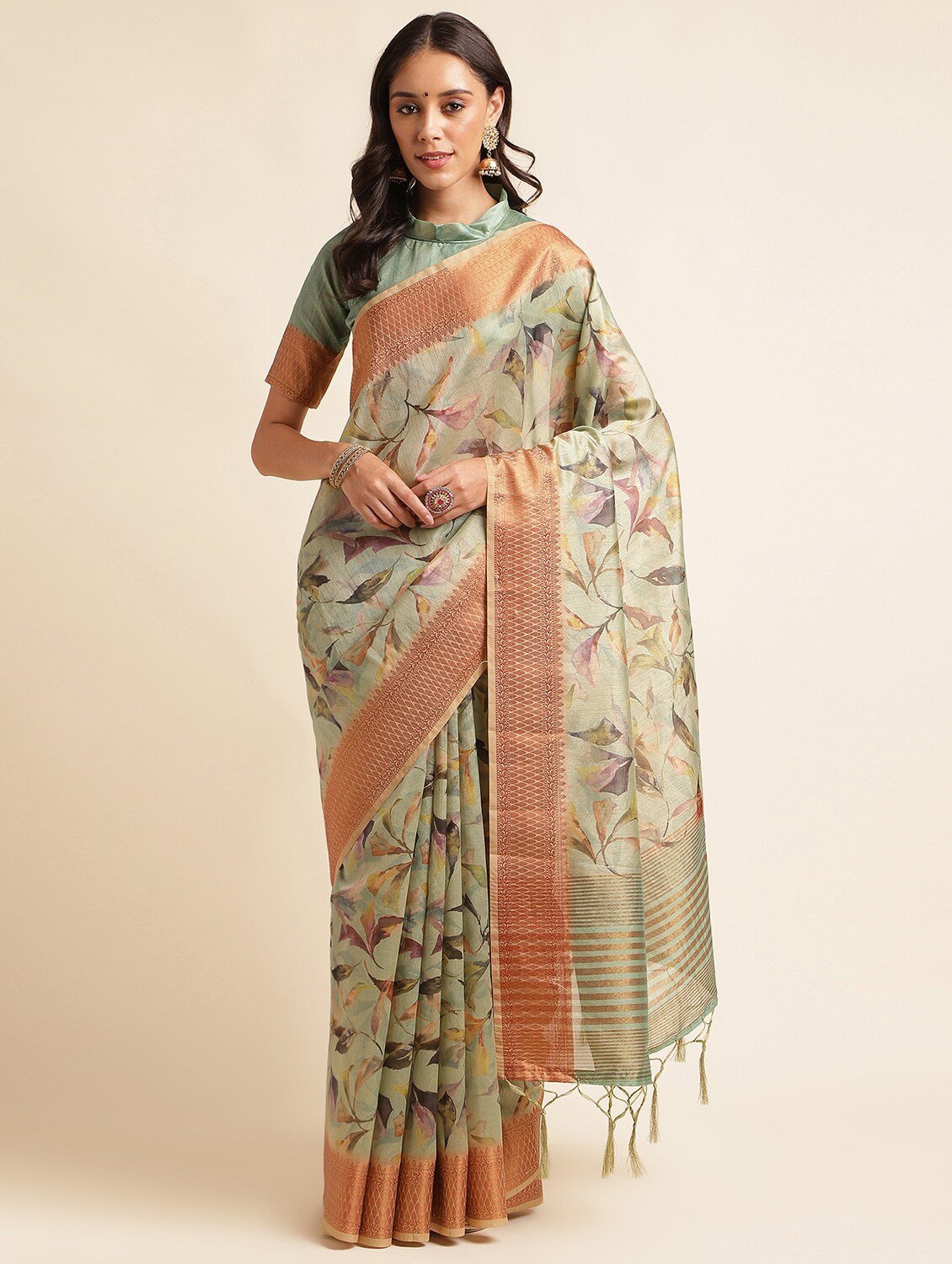 Designer Festive Gorgeous  Saree with unstitched blouse for Women