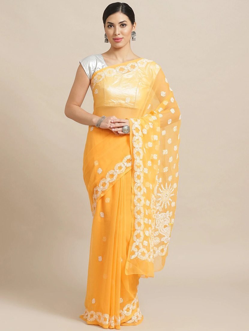 Designer Festive Gorgeous  Saree with unstitched blouse for Women