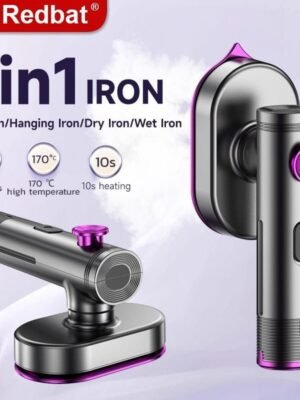 Mini-Sized Lightweight Portable Travel Steam Iron with Dual Voltage Temperature Control Fast Heat-Up