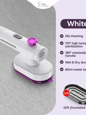 Mini-Sized Lightweight Portable Travel Steam Iron with Dual Voltage Temperature Control Fast Heat-Up