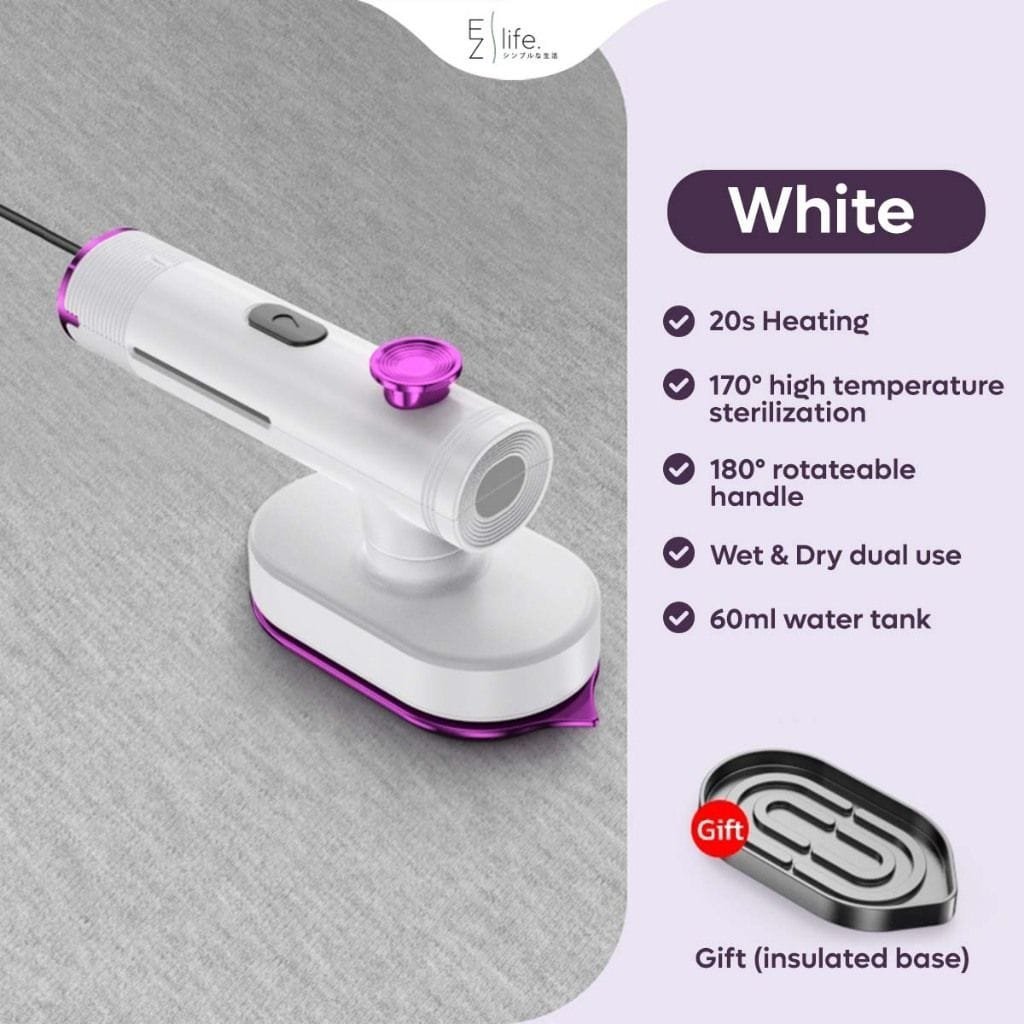 Mini-Sized Lightweight Portable Travel Steam Iron with Dual Voltage Temperature Control Fast Heat-Up