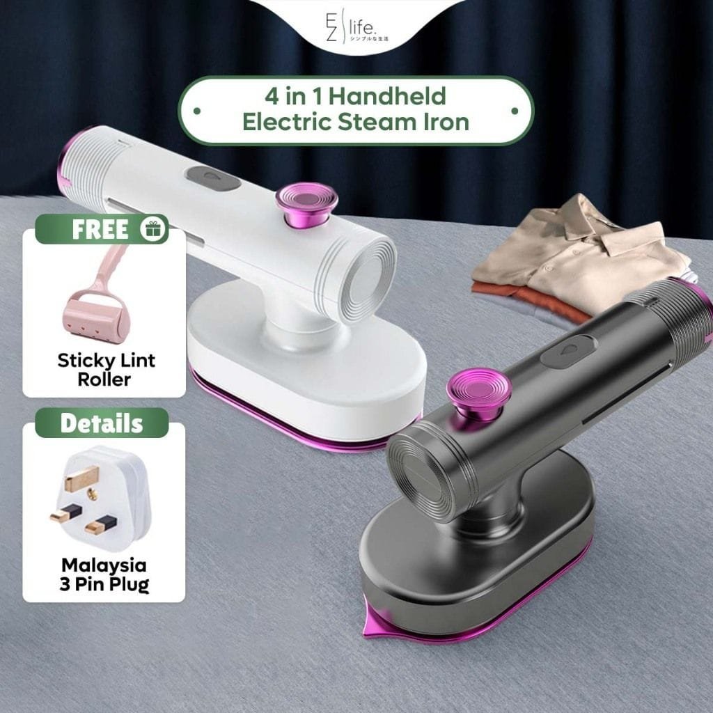 Mini-Sized Lightweight Portable Travel Steam Iron with Dual Voltage Temperature Control Fast Heat-Up