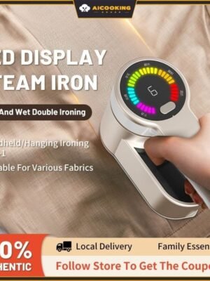 Mini-Sized Lightweight Portable Travel Steam Iron with Dual Voltage Temperature Control Fast Heat-Up