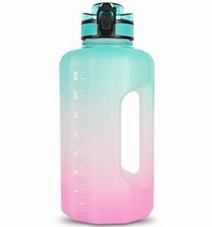Gradient color graduated water bottle