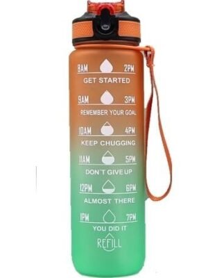 Gradient color graduated water bottle