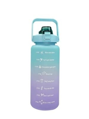 Gradient color graduated water bottle