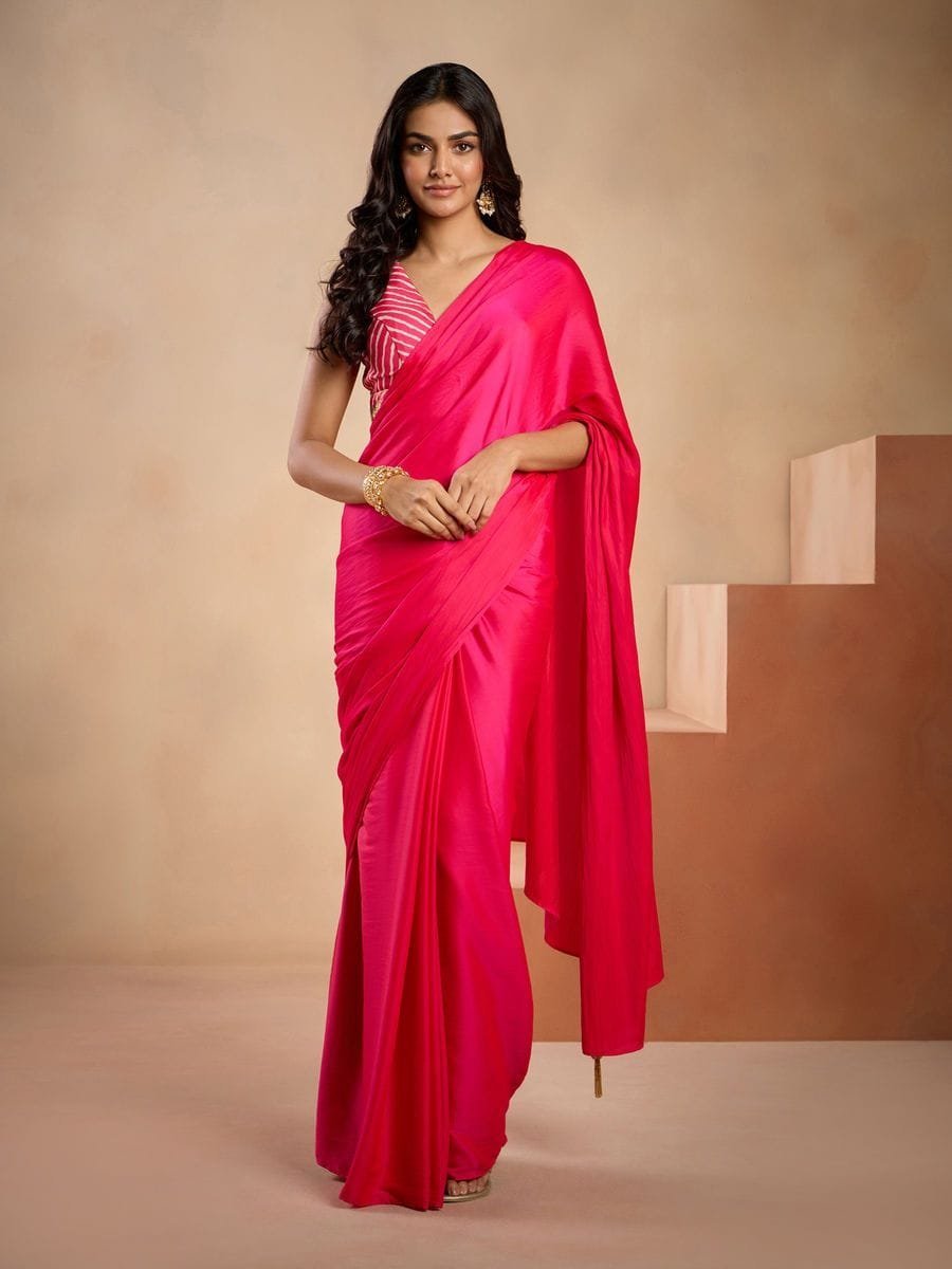 Beautiful women's saree with blouse