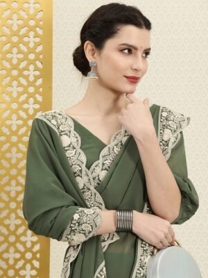 Pure Georgette saree