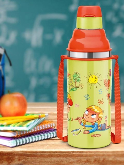 Tennessine Best Quality Cartoon Design 2 in 1 Sipper Water Bottle for school Kids Toddlers with Lock cap