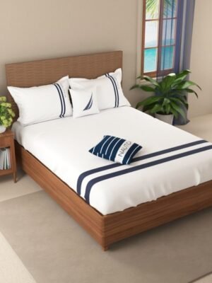 King Size Cotton Double Bedsheet With 2 Pillow Cover (Pack of 1)