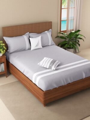 King Size Cotton Double Bedsheet With 2 Pillow Cover (Pack of 1)