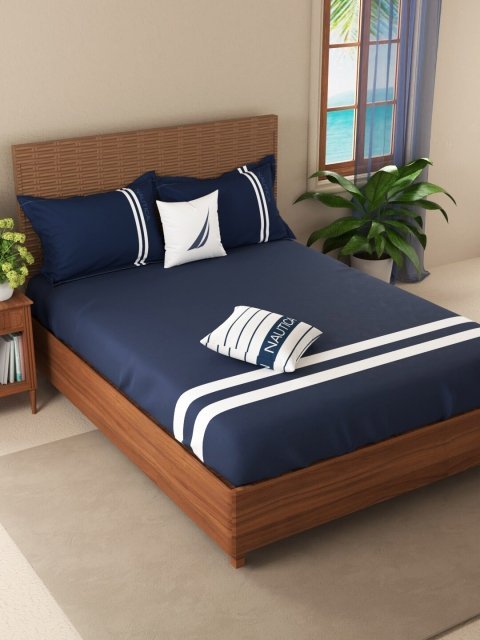 King Size Cotton Double Bedsheet With 2 Pillow Cover (Pack of 1)