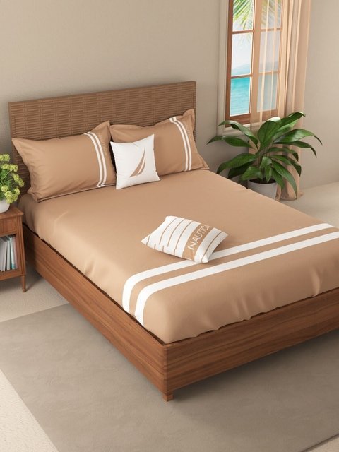 King Size Cotton Double Bedsheet With 2 Pillow Cover (Pack of 1)