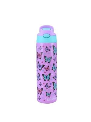 Tennessine Best Quality Cartoon Design 2 in 1 Sipper Water Bottle for school Kids Toddlers with Lock cap