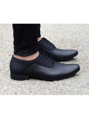 Aadi Black Men's Derby Formal Shoes