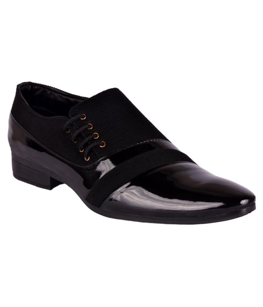Aadi Black Men's Derby Formal Shoes - Image 2