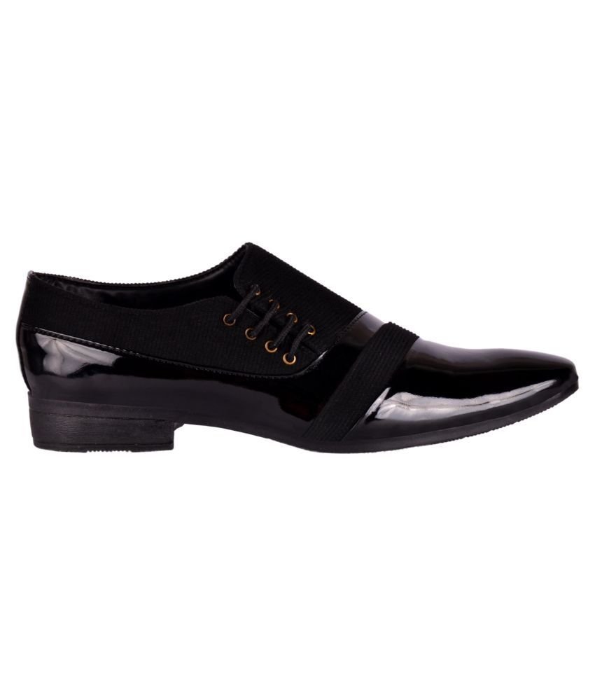 Aadi Black Men's Derby Formal Shoes - Image 3