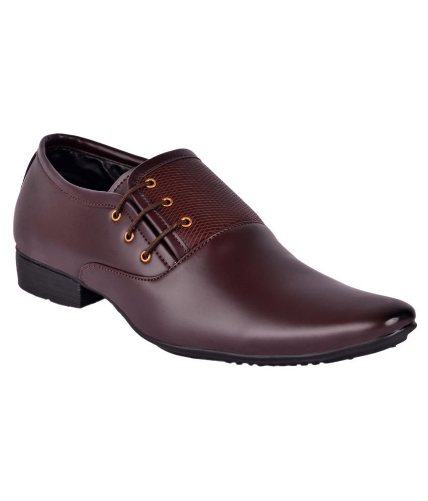 Aadi Brown Men's Derby Formal Shoes - Image 2