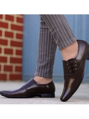 Aadi Brown Men's Derby Formal Shoes