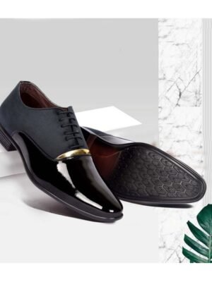 Aadi Derby Black Formal Shoes