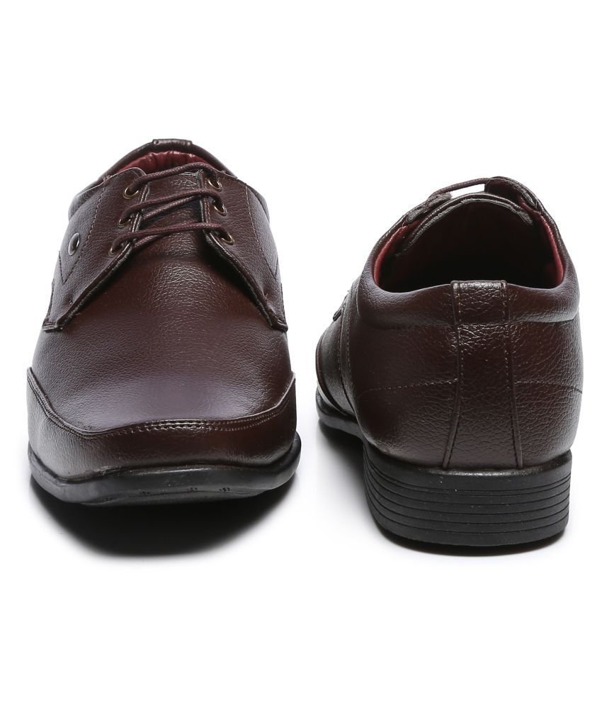 Action - Brown Men's Formal Shoes - Image 3
