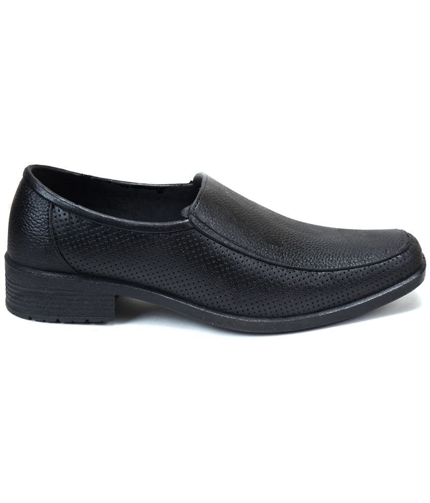 Ajanta - Black Men's Slip On Formal Shoes - Image 2