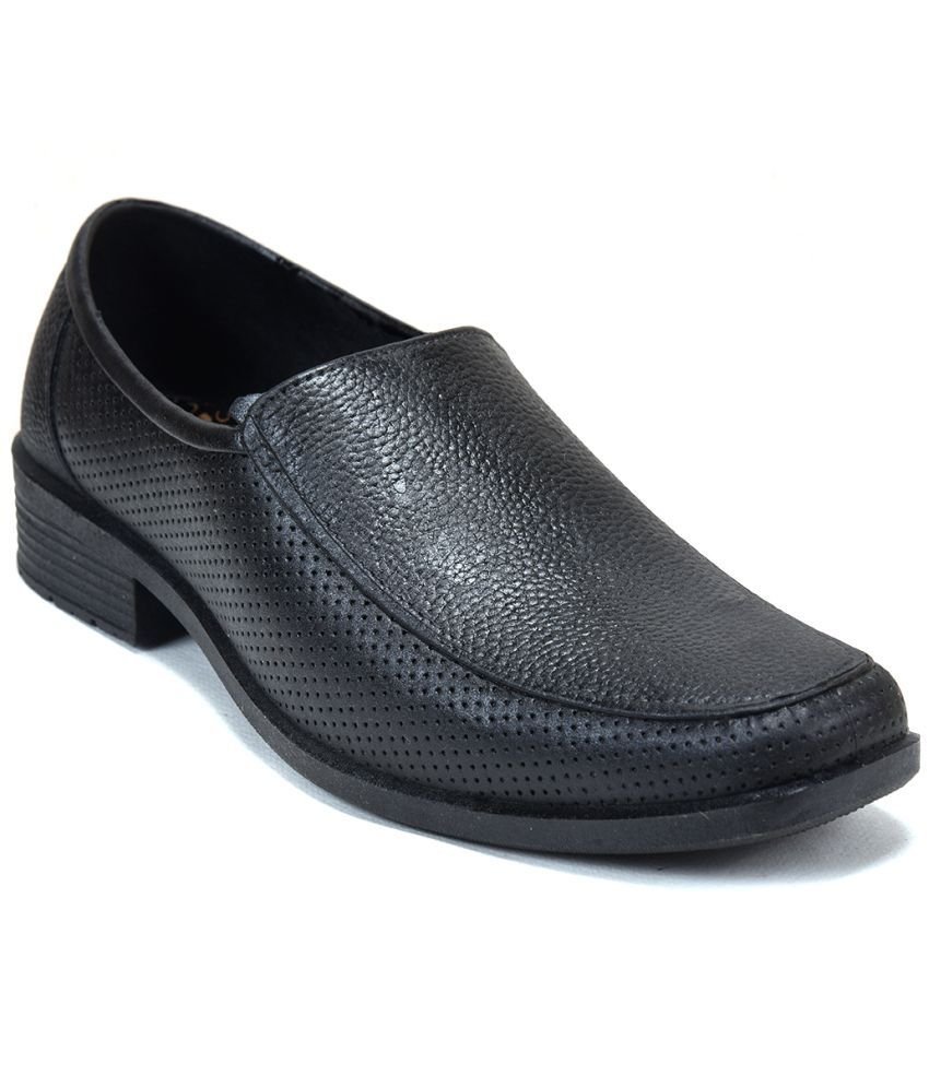 Ajanta - Black Men's Slip On Formal Shoes