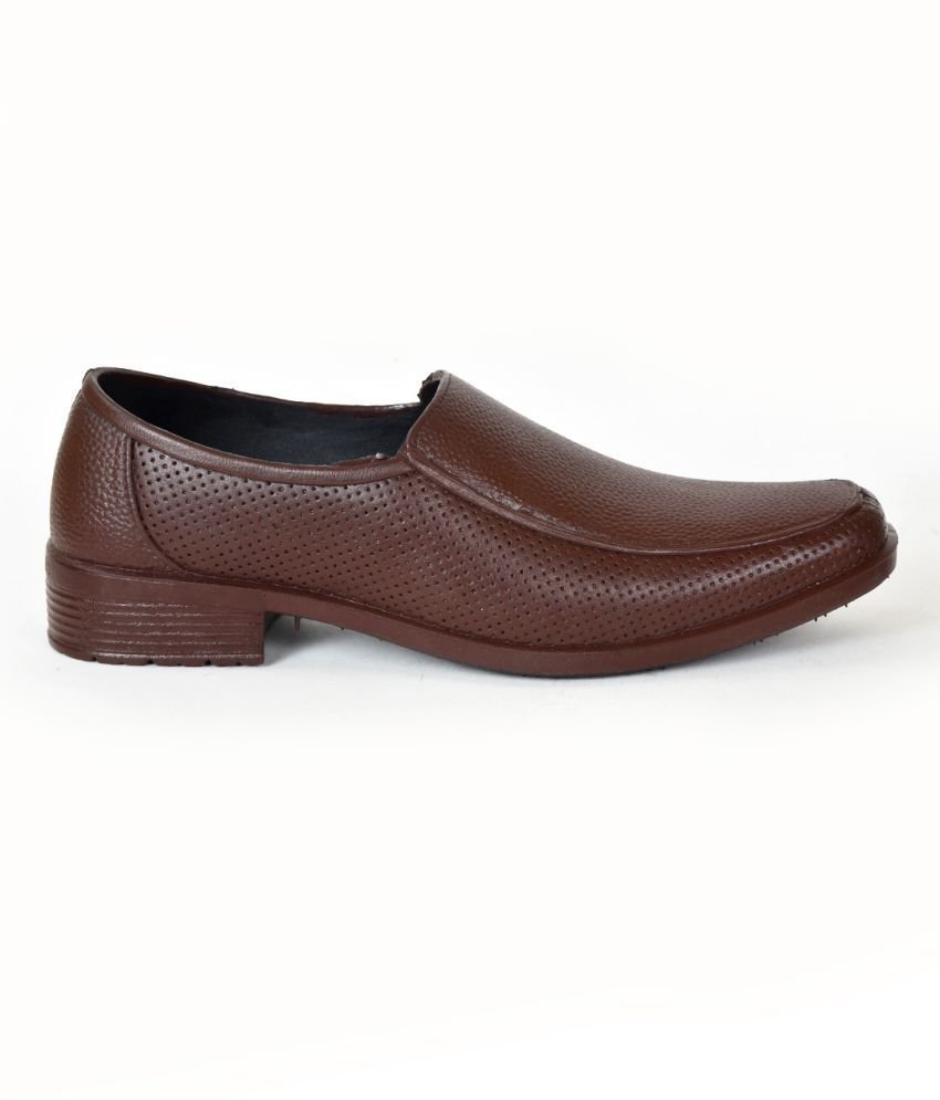 Ajanta - Brown Men's Slip On Formal Shoes - Image 2