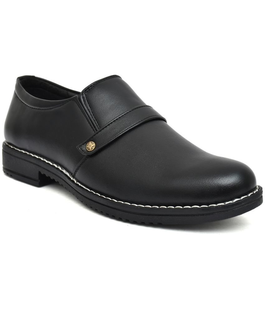 Akiko Black Men's Slip On Formal Shoes - Image 2