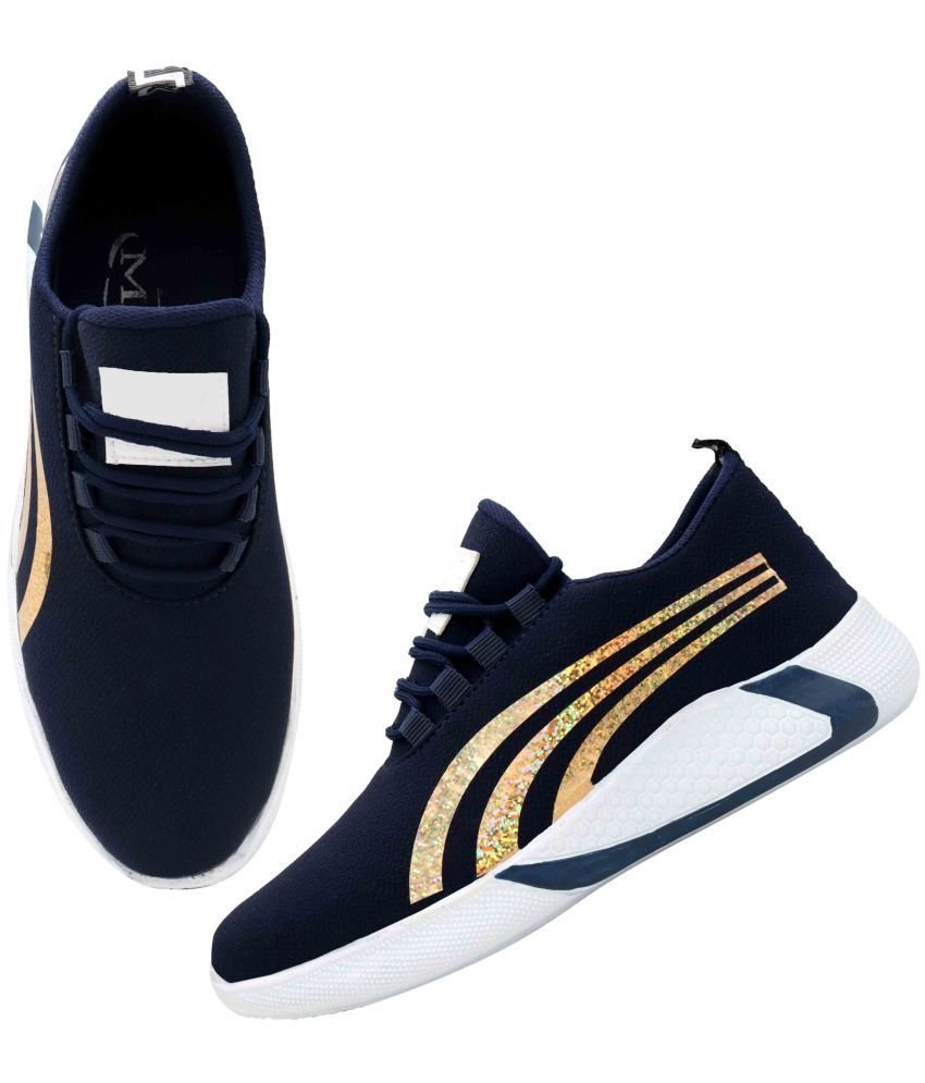 Akiko Navy Blue Men's Sneakers - Image 2