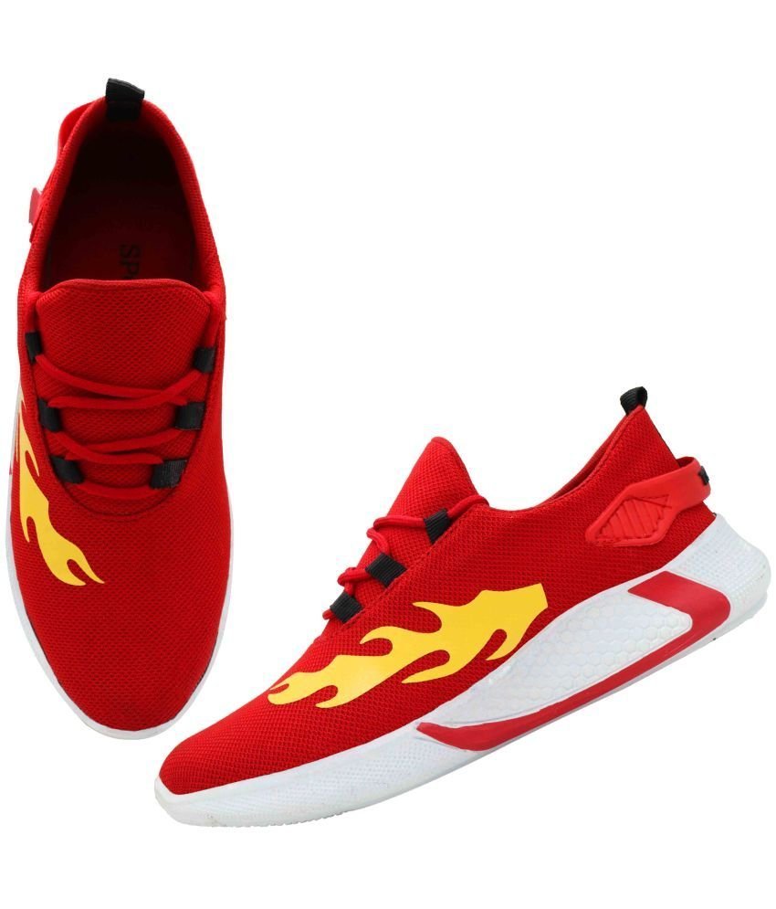 Akiko Red Men's Sneakers - Image 2