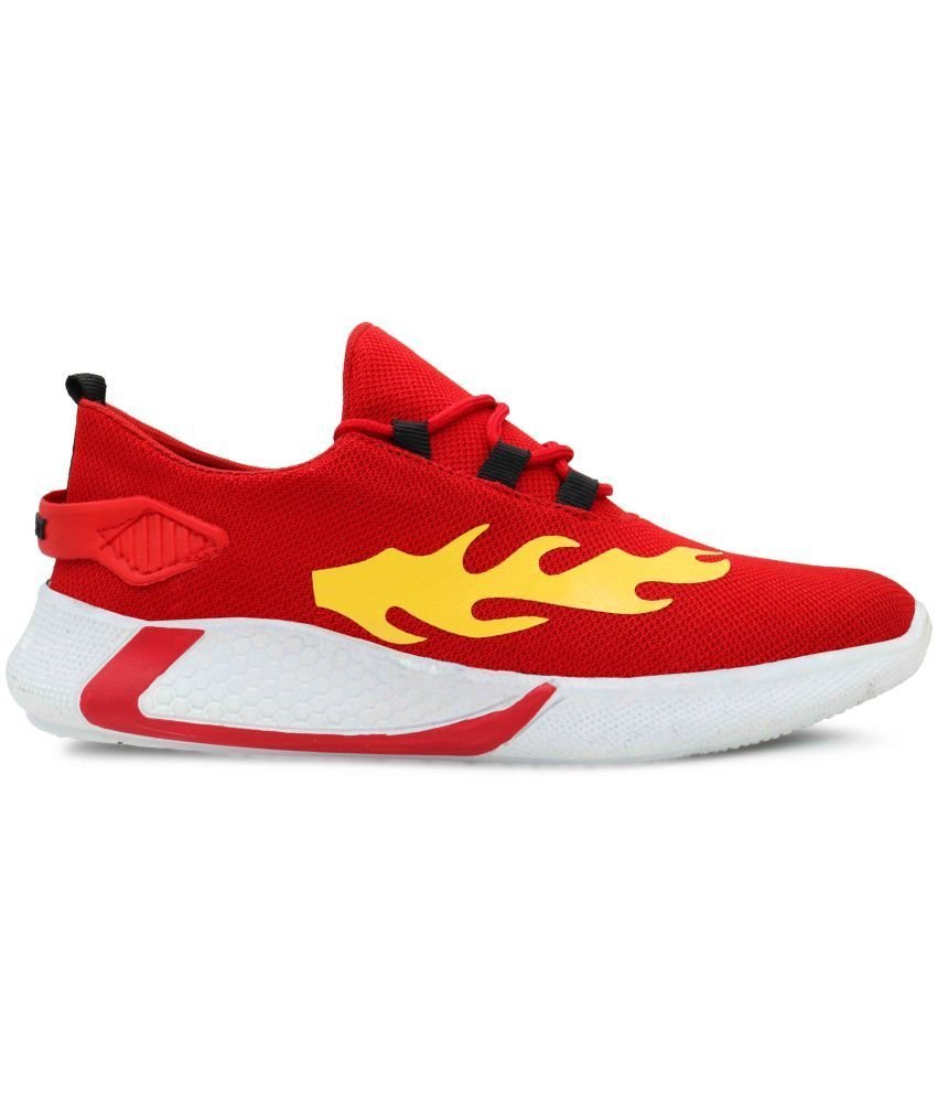 Akiko Red Men's Sneakers - Image 3
