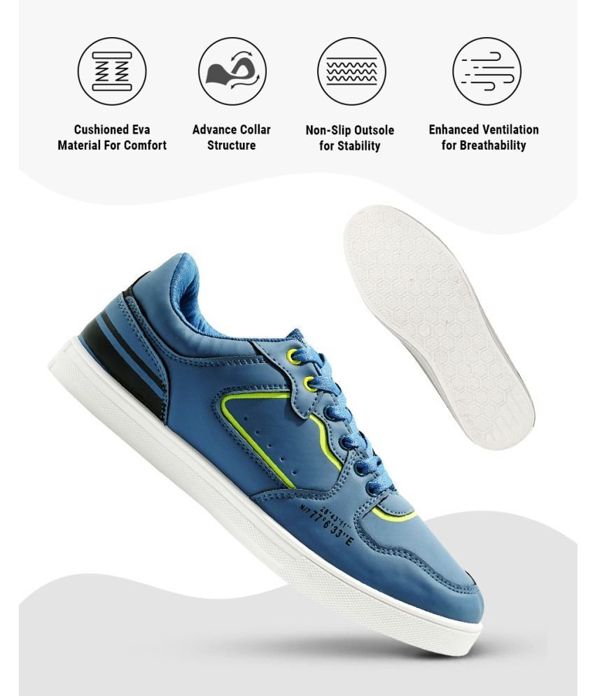 ASIAN Blue Men's Sneakers - Image 3