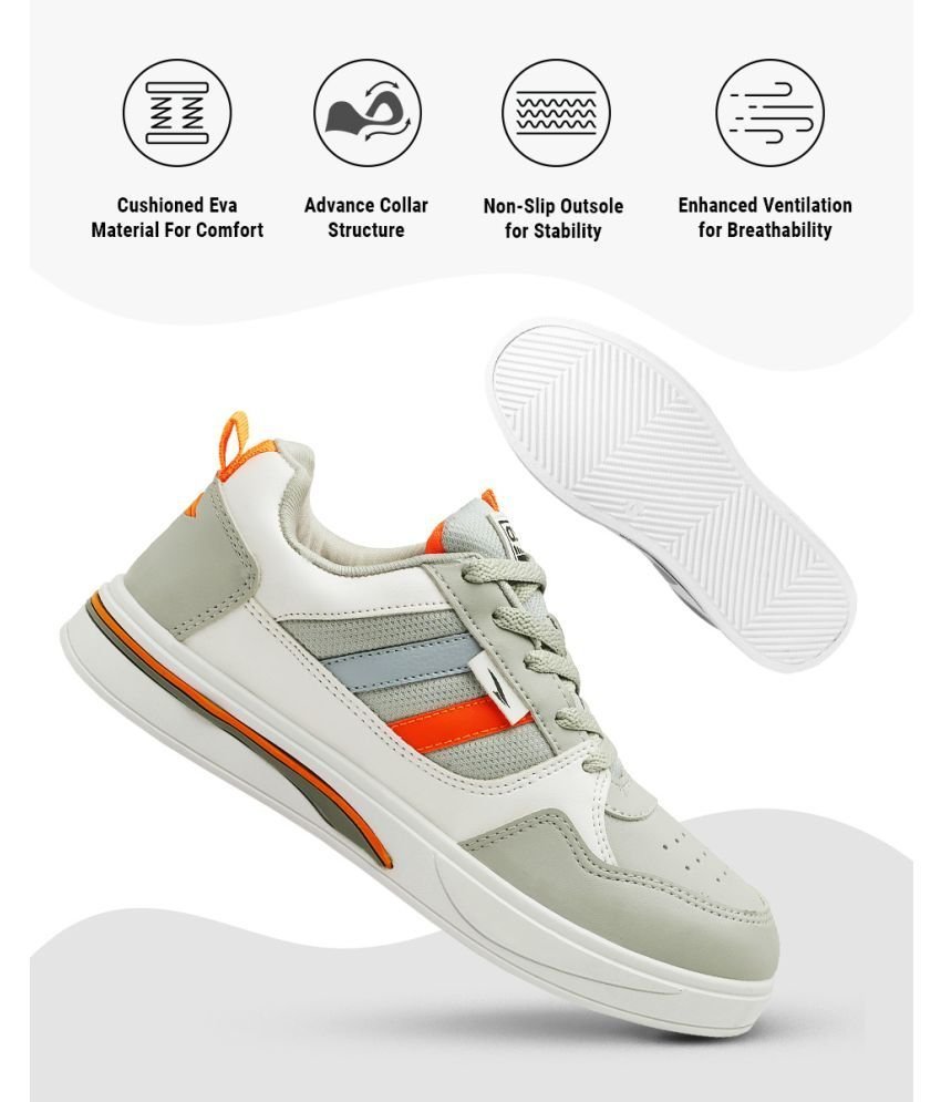 ASIAN SYDNEY-02 Light Grey Men's Sneakers - Image 3