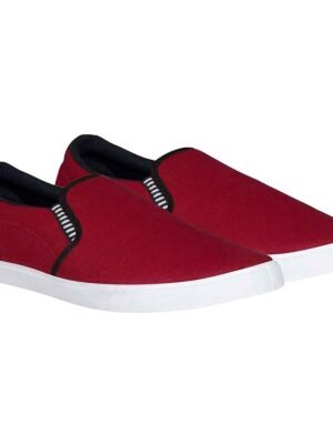 Bruton Casual Shoes for Men Maroon Men's Slip-on Shoes