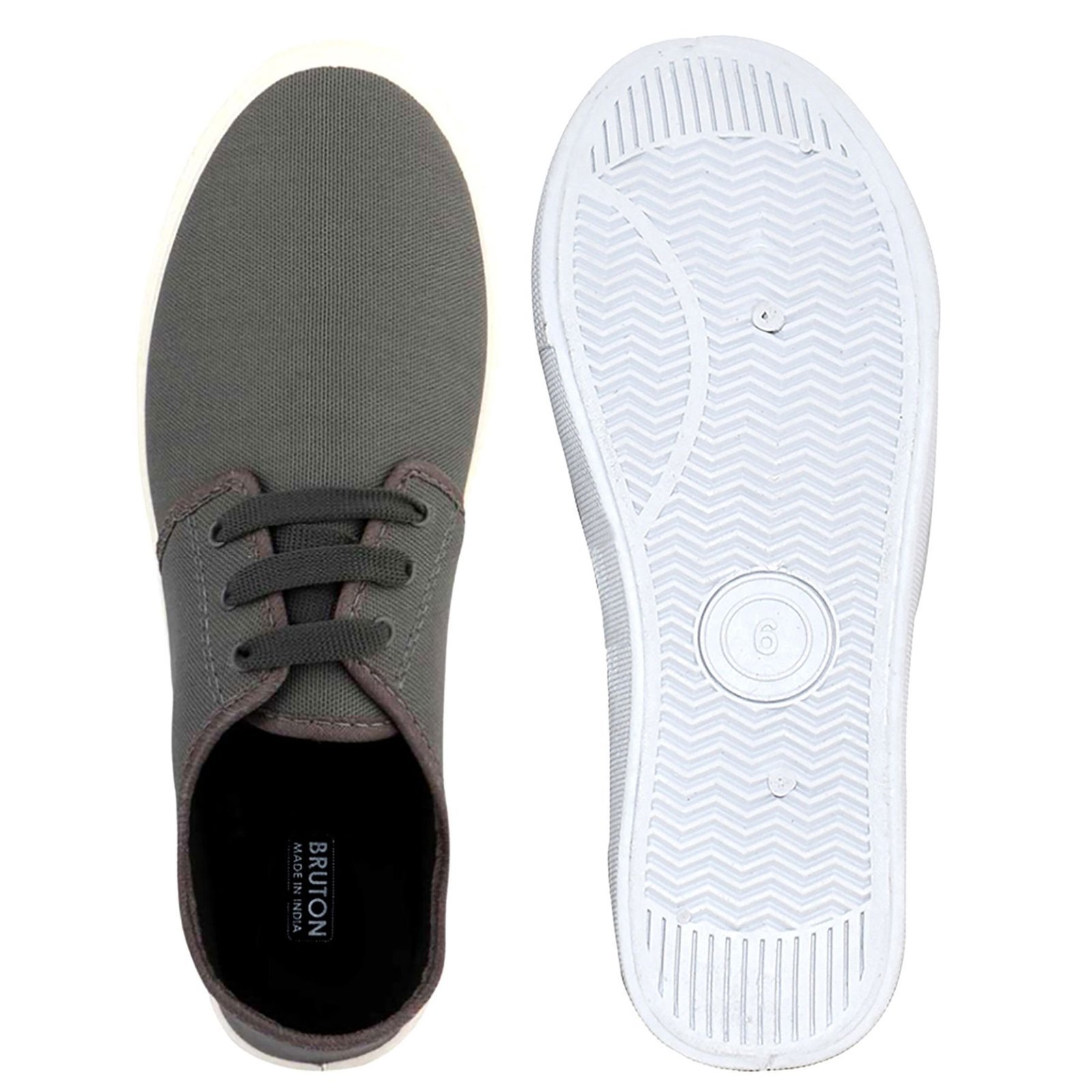 Bruton Sneakers Casual Shoes for Men Grey Men's Lifestyle - Image 3